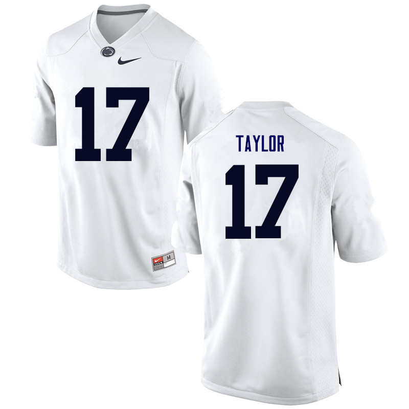 Men Penn State Nittany Lions #17 Garrett Taylor College Football Jerseys-White
